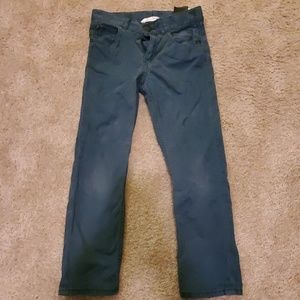 Dark teal skinny pants